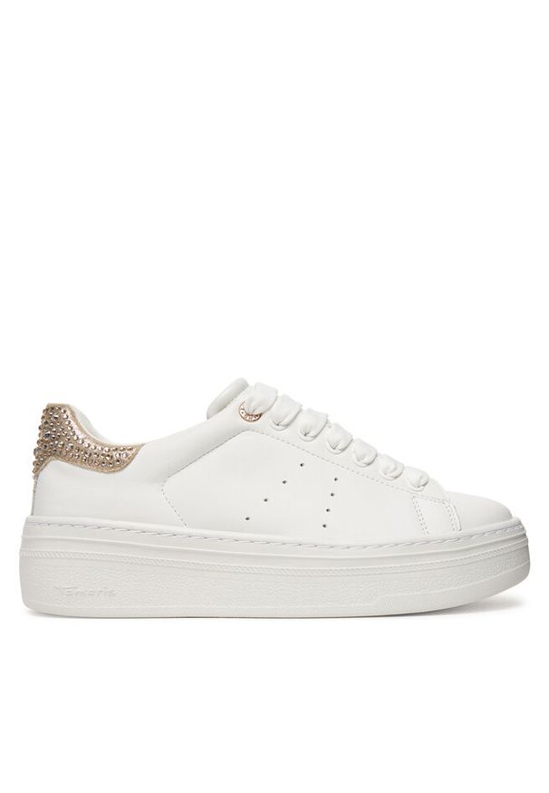 Sneakersy Tamaris. Kolor: biały