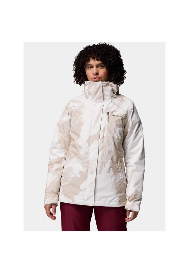 columbia - Kurtka Narciarska Damska Columbia Whirlibird V Printed Interchange. Kolor: beżowy. Sezon: zima. Sport: narciarstwo