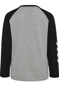 Koszulka z długim rękawem i dziecięcym logo Hummel. Kolor: szary. Długość rękawa: długi rękaw. Długość: długie. Sport: piłka ręczna #2