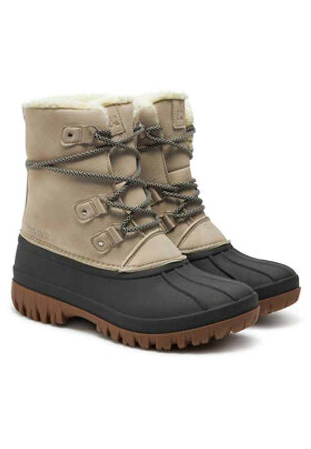 Kimberfeel Śniegowce Rebecca Beżowy. Kolor: beżowy. Materiał: skóra