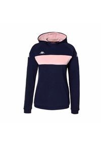 Damska bluza z kapturem Kappa Daccia. Typ kołnierza: kaptur. Kolor: niebieski, wielokolorowy, różowy. Sport: fitness #1