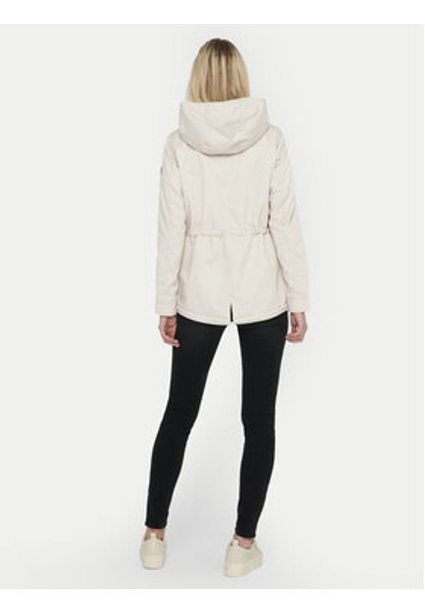 only - ONLY Parka Lorca 15216452 Beżowy Regular Fit. Kolor: beżowy. Materiał: syntetyk