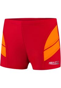 Bokserki pływackie dla dzieci Aqua Speed Andy. Kolor: czerwony, wielokolorowy, pomarańczowy