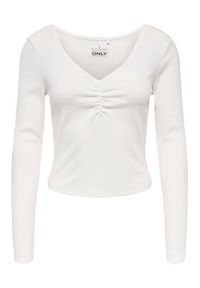 only - ONLY Bluzka Betty 15365756 Biały Standard Fit. Kolor: biały. Materiał: bawełna #6