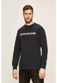 Calvin Klein Jeans - Bluza J30J307757.NOS. Okazja: na co dzień. Kolor: niebieski. Wzór: nadruk. Styl: casual #5