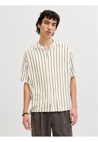 Jack & Jones Koszula Jeff 12288853 Beżowy Relaxed Fit. Kolor: beżowy. Materiał: wiskoza #1