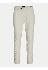 Jack & Jones - Jack&Jones Chinosy Marco 12193553 Beżowy Slim Fit. Kolor: beżowy. Materiał: syntetyk #5