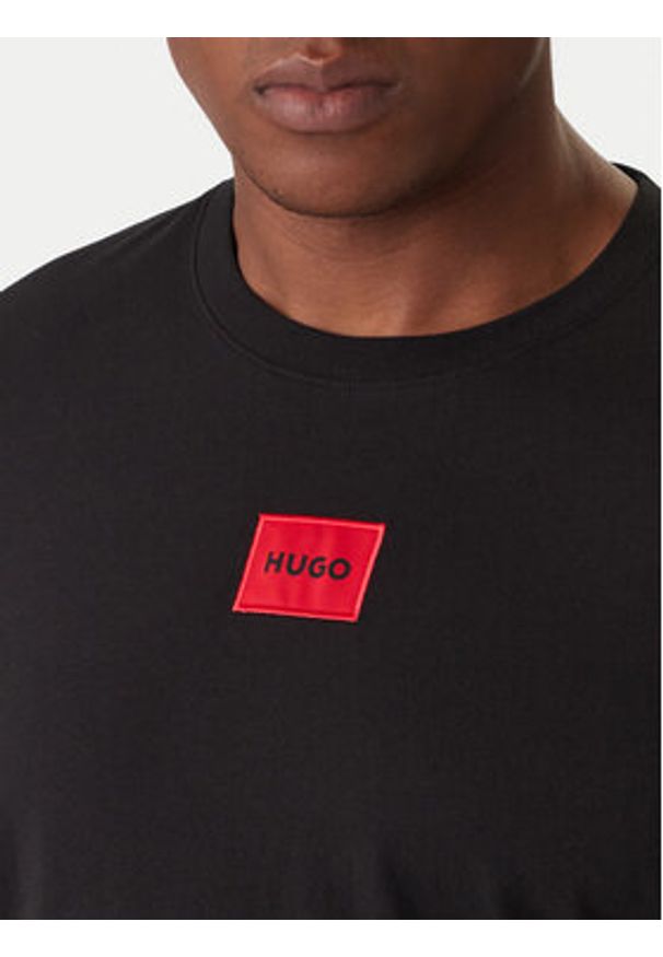 Hugo T-Shirt Diragolino212 50447978 Czarny Regular Fit. Kolor: czarny. Materiał: bawełna