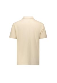 GANT - Koszulka polo męska Gant Textured Ss Polo. Typ kołnierza: polo. Kolor: biały. Materiał: bawełna