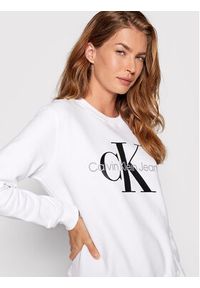 Calvin Klein Jeans Bluza J20J219140 Biały Regular Fit. Kolor: biały. Materiał: bawełna #3