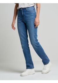 Big-Star - Spodnie jeans damskie Winona 485. Okazja: na co dzień. Kolor: niebieski. Styl: retro, casual