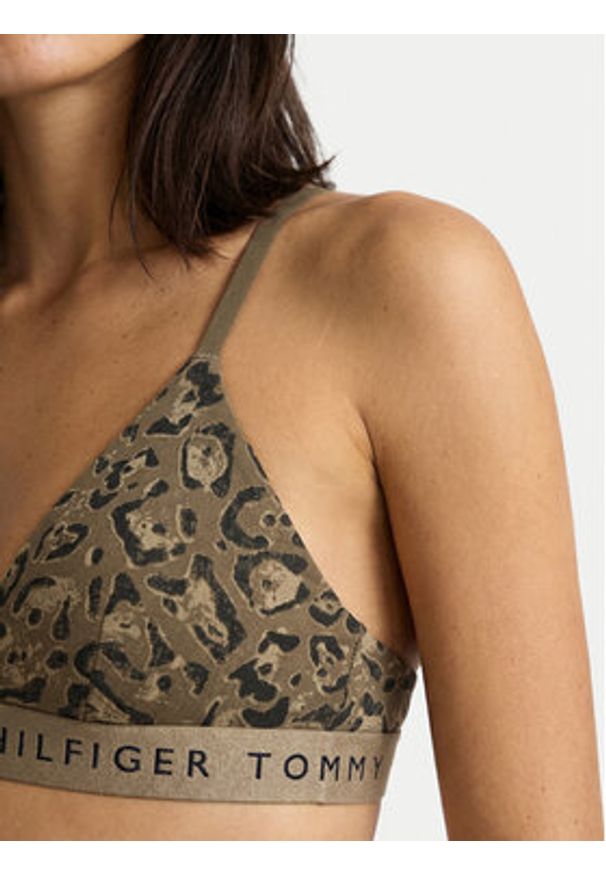 TOMMY HILFIGER - Tommy Hilfiger Biustonosz braletka UW0UW06580 Beżowy. Kolor: beżowy. Materiał: bawełna