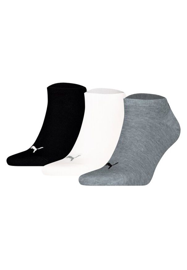 Puma Zestaw 3 par niskich skarpet unisex 938624 Kolorowy. Materiał: bawełna, materiał. Wzór: kolorowy