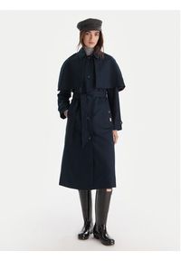 Hunter Trencz Keltie HARW0014251 Granatowy Regular Fit. Kolor: niebieski. Materiał: bawełna #6