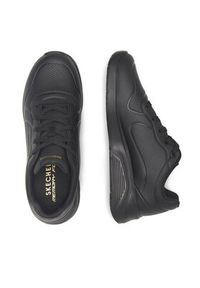 skechers - Skechers Sneakersy 8750063 BBK Czarny. Kolor: czarny. Materiał: skóra