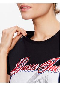 Guess T-Shirt Postcard W3GI20 JA914 Czarny Regular Fit. Kolor: czarny. Materiał: bawełna