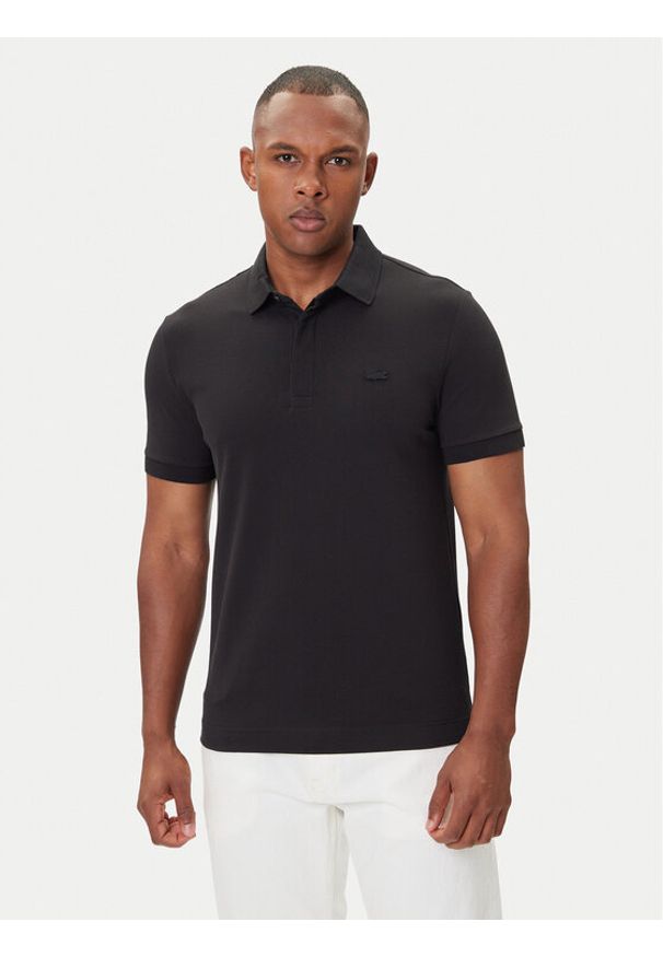 Lacoste Polo PH5522 Czarny Regular Fit. Typ kołnierza: polo. Kolor: czarny. Materiał: bawełna
