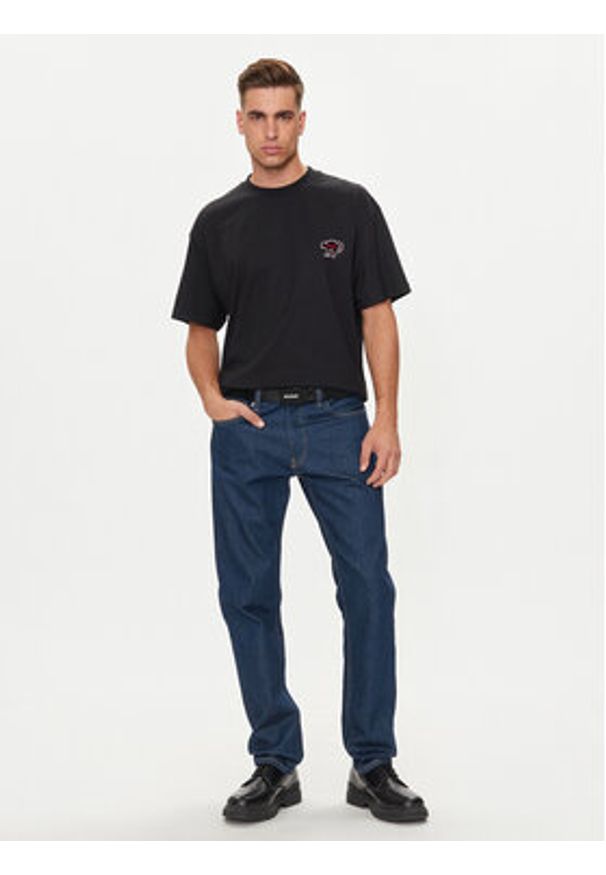 Hugo T-Shirt Dimonade 50518963 Czarny Relaxed Fit. Kolor: czarny. Materiał: bawełna