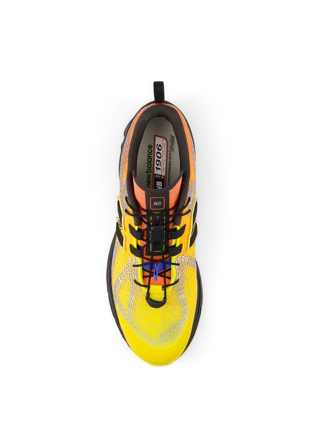 Buty unisex New Balance U19066QG – pomarańczowe. Kolor: pomarańczowy. Materiał: materiał, syntetyk, guma. Szerokość cholewki: normalna. Sport: turystyka piesza