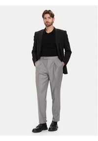 BOSS Chinosy C-Perino 50551829 Szary Tapered Fit. Kolor: szary. Materiał: wełna #3