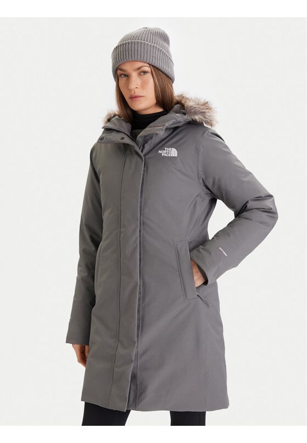 The North Face Parka Arctic NF0A84J2 Szary Regular Fit. Kolor: szary. Materiał: syntetyk