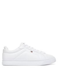 TOMMY HILFIGER - Tommy Hilfiger Sneakersy Icon Court FW0FW08815 Biały. Kolor: biały. Materiał: skóra