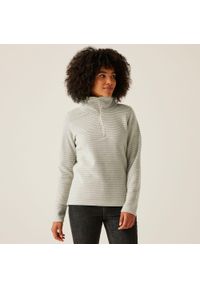 Regatta - Polar turystyczny damski z suwakiem Solenne. Kolor: beżowy. Materiał: polar. Sport: turystyka piesza #1