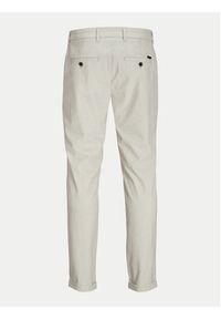 Jack & Jones - Jack&Jones Chinosy Marco 12193553 Beżowy Slim Fit. Kolor: beżowy. Materiał: syntetyk #6