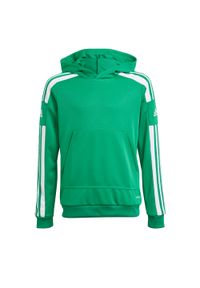 Adidas - Bluza piłkarska dla dzieci adidas Squadra 21 Hoody Youth. Kolor: biały, zielony, wielokolorowy. Sport: piłka nożna