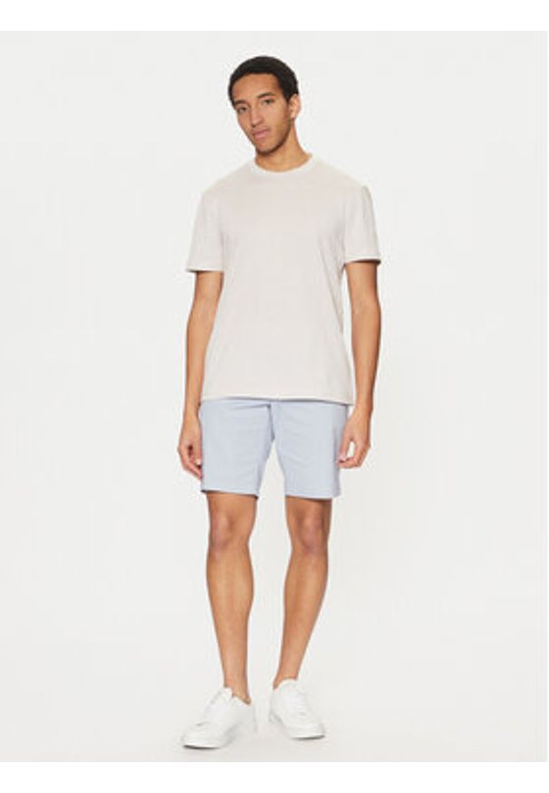 Calvin Klein Szorty materiałowe Modern Twill K10K114063 Niebieski Slim Fit. Kolor: niebieski. Materiał: bawełna