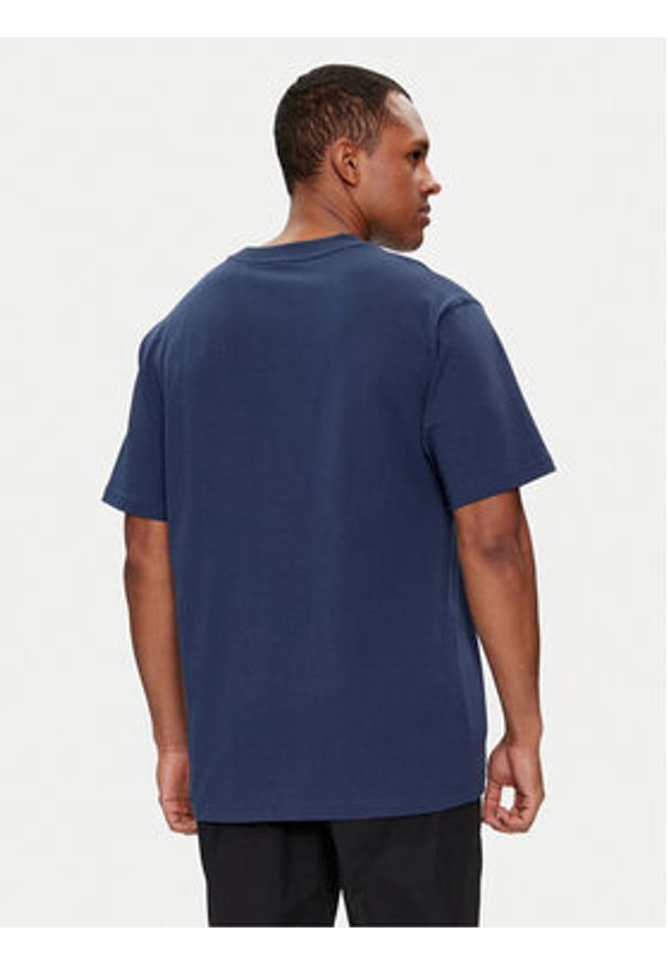 New Balance T-Shirt Basketball Style MT41578 Granatowy Relaxed Fit. Kolor: niebieski. Materiał: bawełna
