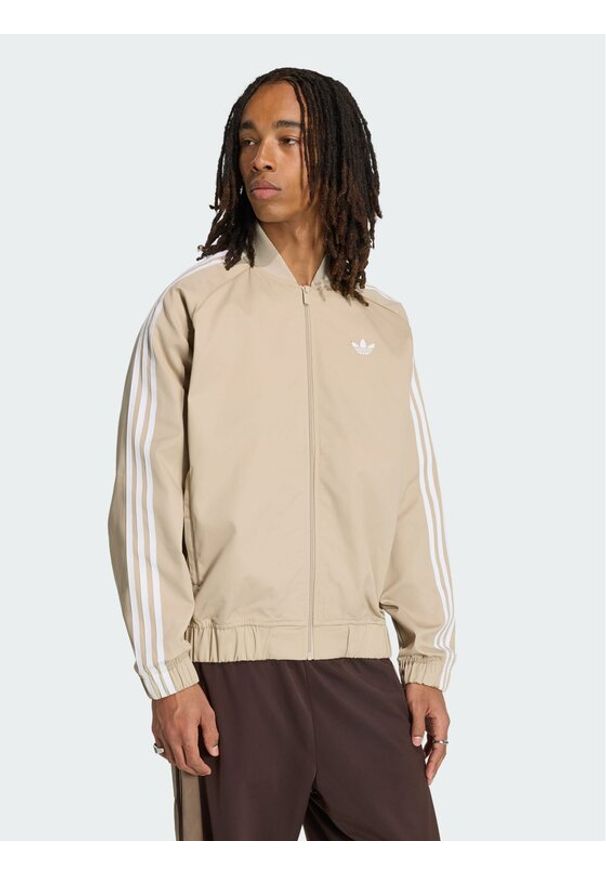Adidas - adidas Kurtka bomber 168997 Beżowy Loose Fit. Kolor: beżowy