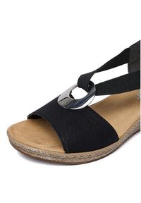 Rieker Sandały CEO-624H6-00 Czarny. Kolor: czarny. Materiał: skóra #5