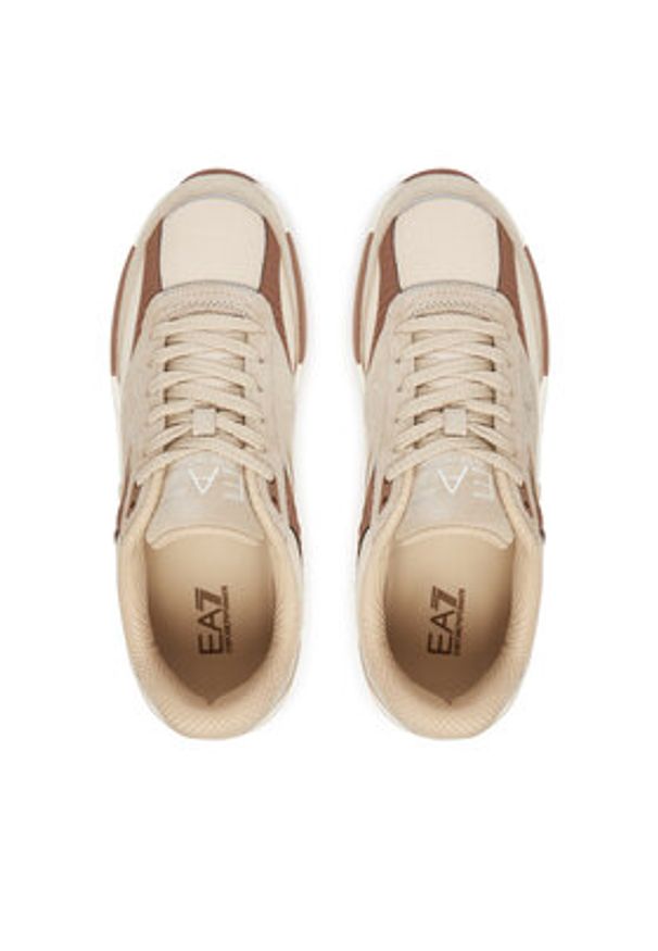 EA7 Emporio Armani Sneakersy 7X000359 AF19081 MZ167 Beżowy. Kolor: beżowy. Materiał: materiał