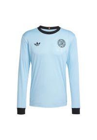 Adidas - Koszulka Germany Anniversary Long Sleeve. Kolor: wielokolorowy, niebieski, czarny. Materiał: materiał. Długość rękawa: długi rękaw