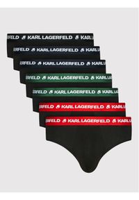 Karl Lagerfeld - KARL LAGERFELD Komplet 7 par slipów 220M2126 Czarny. Kolor: czarny. Materiał: bawełna