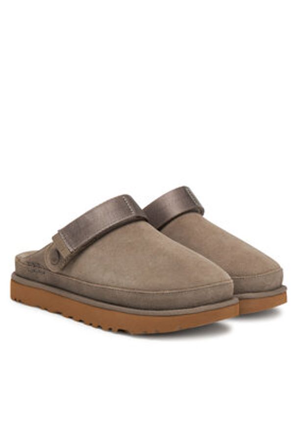 Ugg Klapki W Goldenstar Clog 1138252 Szary. Kolor: szary. Materiał: zamsz, skóra