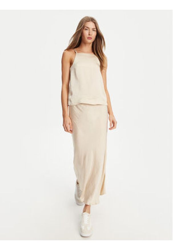 Marella Top Sfinge 2513161035 Écru Regular Fit. Materiał: acetat, satyna