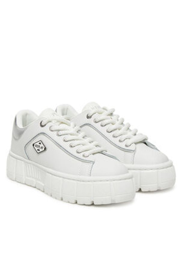 Replay - REPLAY Sneakersy GWZ7G .000.C0001L Biały. Kolor: biały. Materiał: skóra