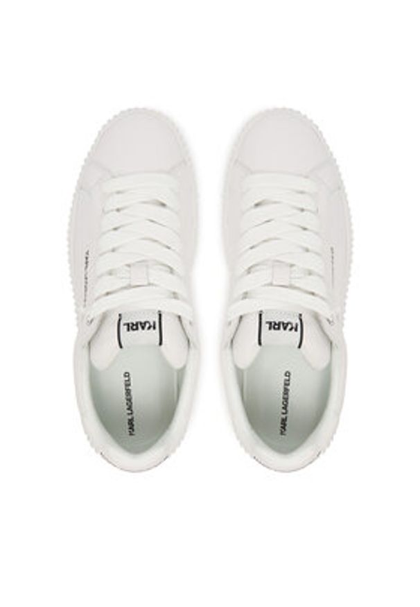 Karl Lagerfeld - KARL LAGERFELD Sneakersy KL24220 Biały. Kolor: biały. Materiał: skóra