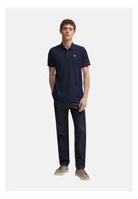 Tommy Jeans Polo Flag Cuff DM0DM21306 Granatowy Slim Fit. Typ kołnierza: polo. Kolor: niebieski. Materiał: bawełna #3