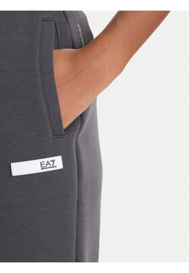 EA7 Emporio Armani Spodnie dresowe 7W000678 AF13151 U8117 Szary Regular Fit. Kolor: szary. Materiał: syntetyk