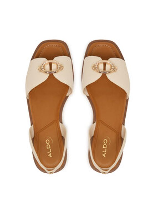 Aldo Sandały Calelian 14298258 Kremowy. Kolor: kremowy. Materiał: skóra