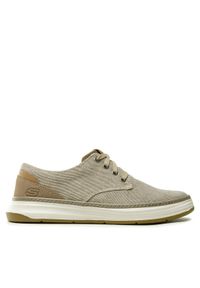 skechers - Skechers Półbuty Ederson 65981/KHK Zielony. Kolor: zielony. Materiał: materiał