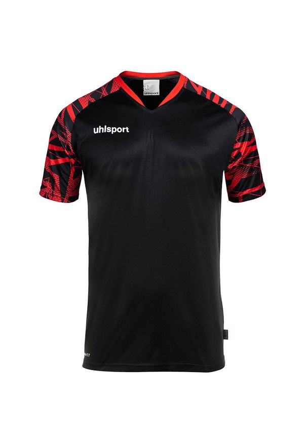 UHLSPORT - Jersey Uhlsport Goal 25. Kolor: wielokolorowy, czarny, czerwony. Materiał: jersey. Sport: piłka nożna