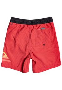 Spodenki kąpielowe dla dzieci Quiksilver Dredge. Kolor: czerwony. Materiał: poliester