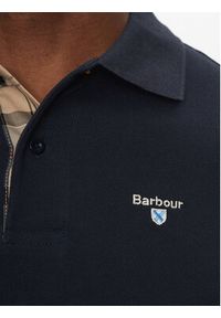 Barbour Polo Tartan MML0012NY31 Granatowy Tailored Fit. Typ kołnierza: polo. Kolor: niebieski. Materiał: bawełna #5