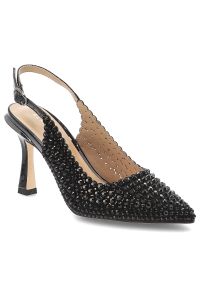 Czarne Czółenka Alma En Pena Eleganckie Obuwie Damskie Na Szpilce. Okazja: na imprezę. Zapięcie: pasek. Kolor: czarny. Obcas: na szpilce. Styl: elegancki. Wysokość obcasa: średni #1