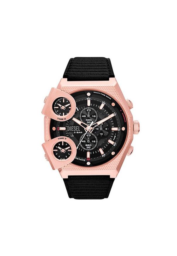 Diesel Zegarek Sideshow DZ7475 Czarny. Kolor: czarny