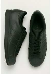 adidas Originals - Buty skórzane Superstar. Nosek buta: okrągły. Zapięcie: sznurówki. Kolor: czarny. Materiał: skóra. Model: Adidas Superstar #4